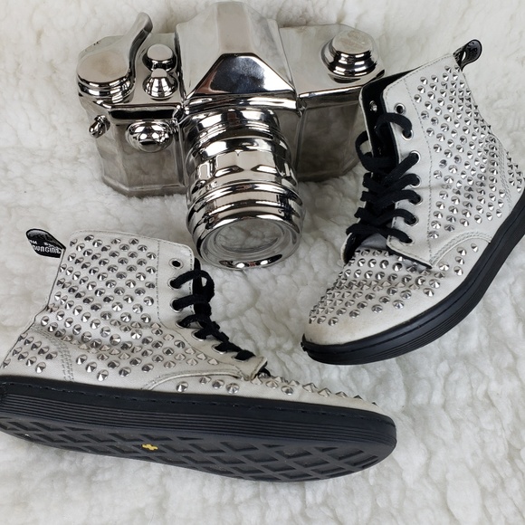 Dr. Martens Shoes - Dr. Martens Shorestud sneakers-5- silver and black